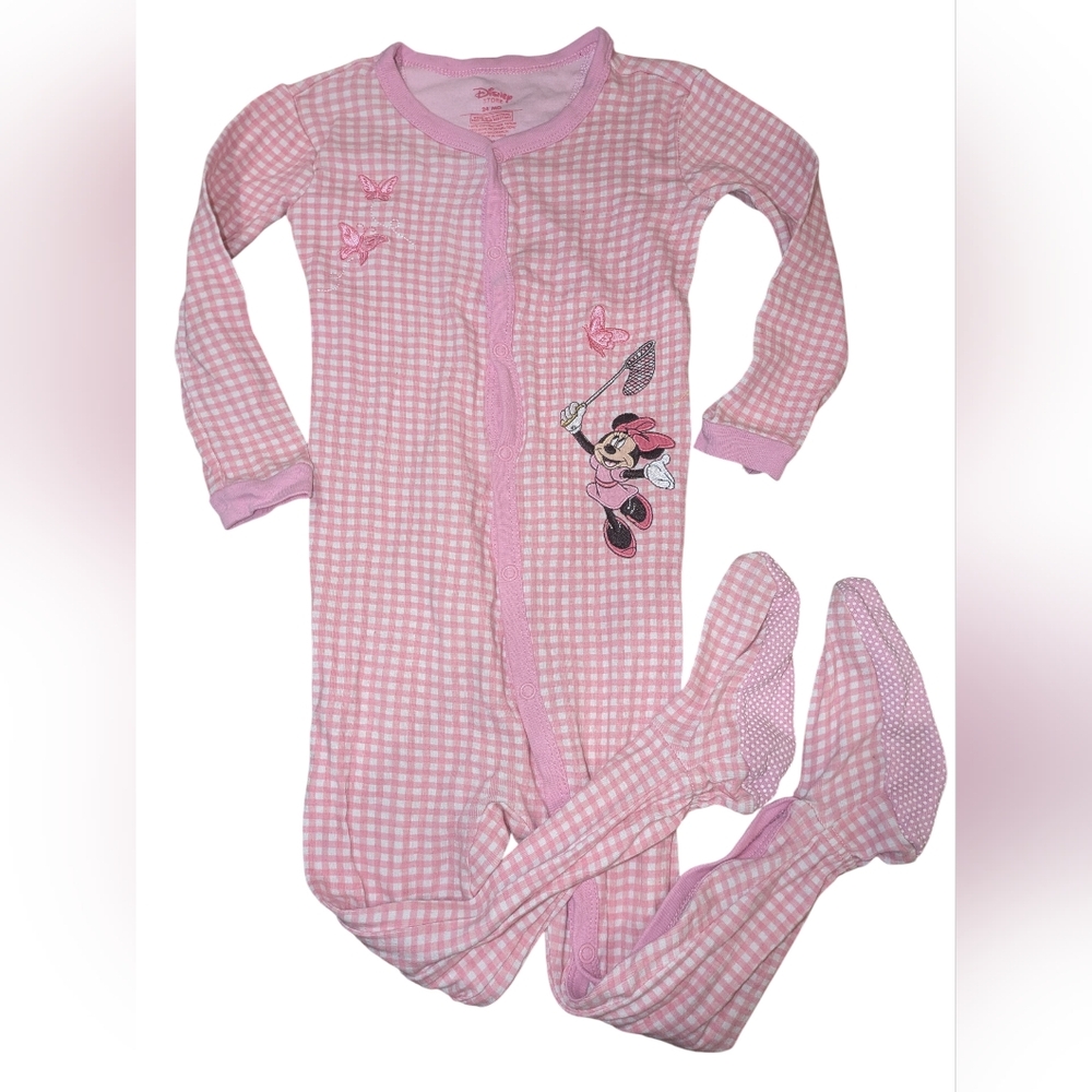 🌞4/20$ Pink Minnie Mouse Kids One Piece 24m
